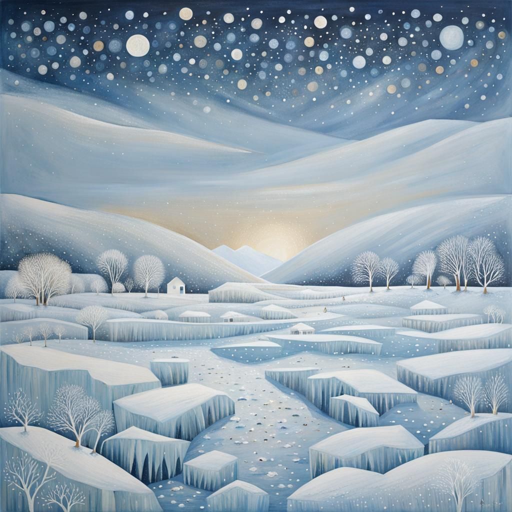 The Sea of Ice: Lucy Grossmith Inspired Digital Art