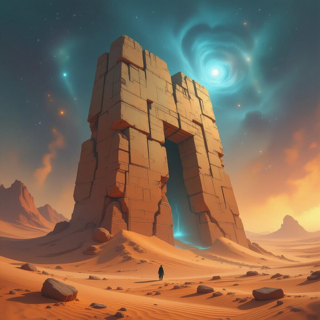 Ancient Alien Structure on Desolate Planet