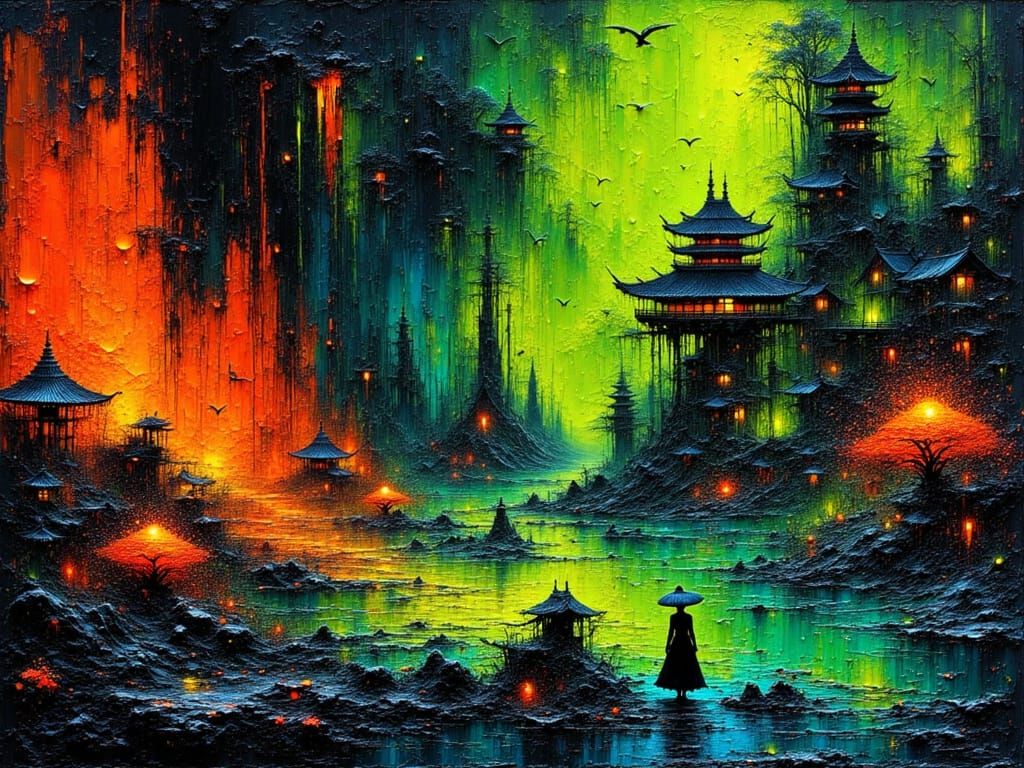 Neon Green Clashes With Neon Orange