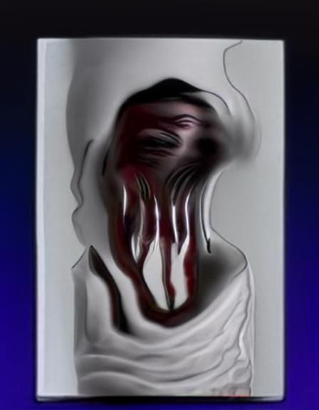 Fibrous Grinning Brain Expansion in Film Noir Style