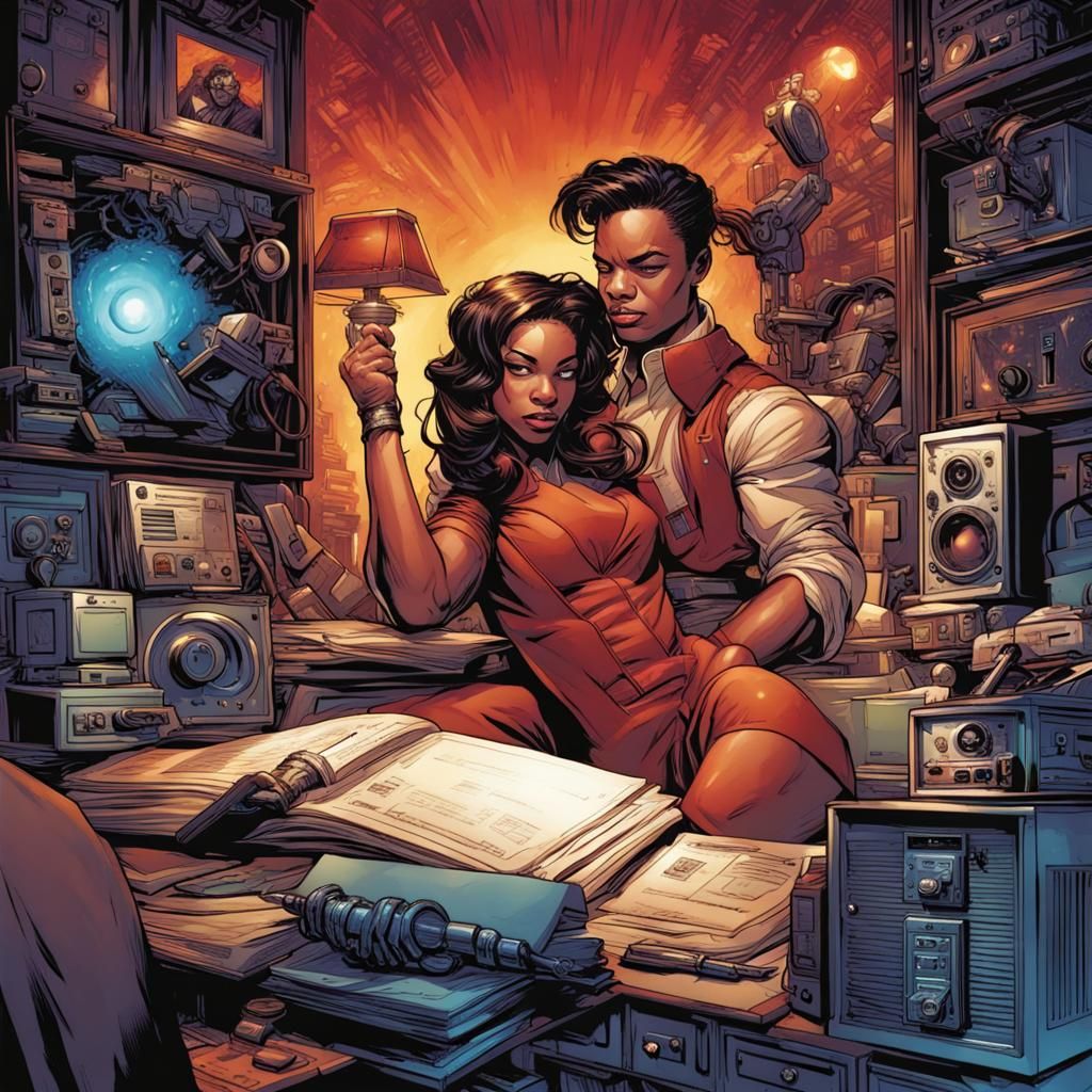 Jazzy - NRG Comic Book Art by Brooks & Mumford