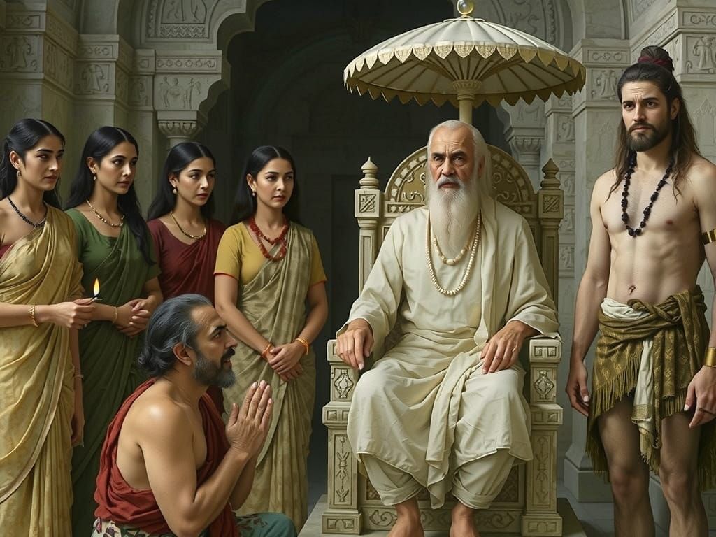 Graceful Ladies and Priest King in Royal Court