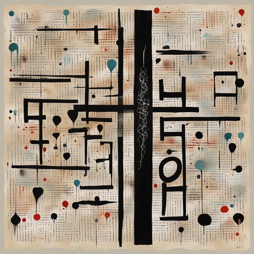 Abstract Symbolic Honesty with Asemic Typography