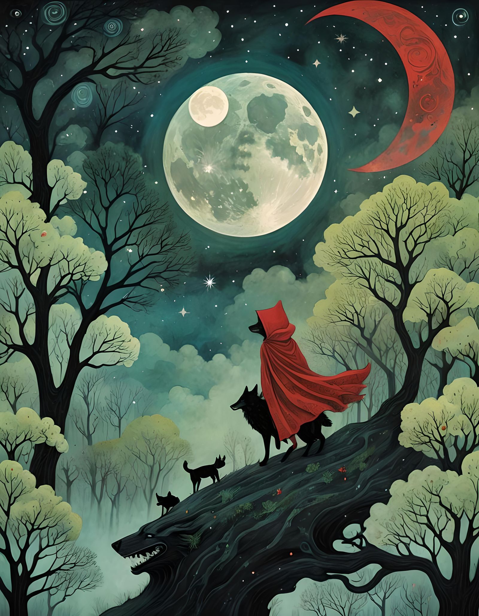 Little Red Riding Hood and the Wolf