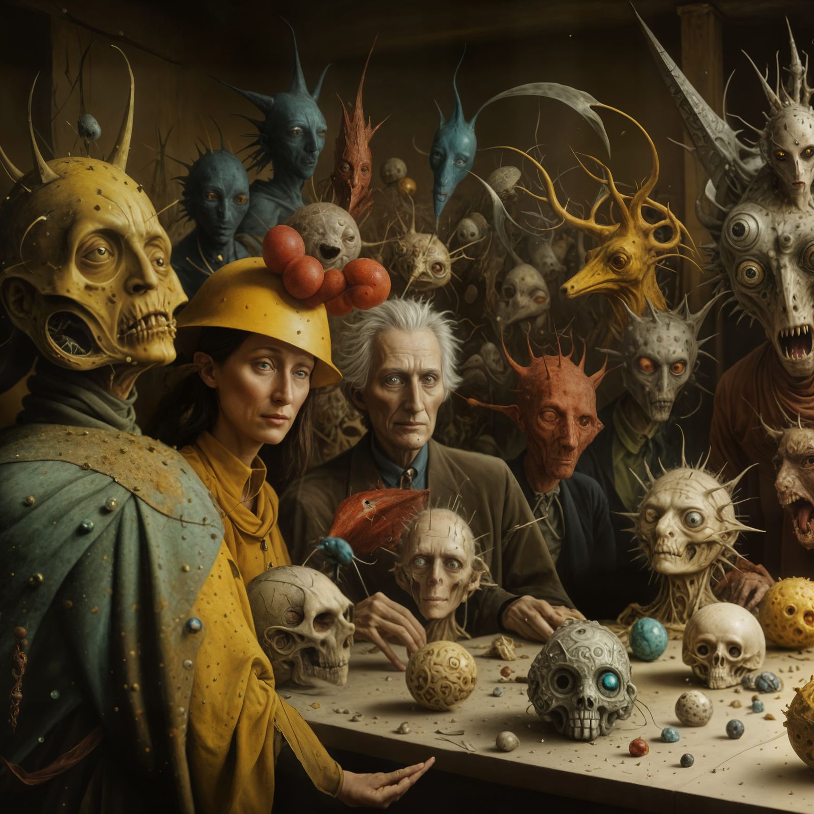 Same situation: The principal is seeing something no one else can but his High Anxiety makes them feel it...