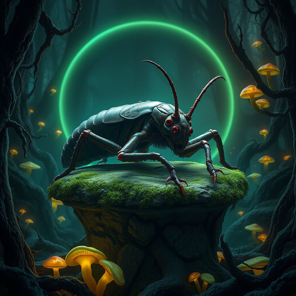 Grotesque Cricket Lord of the Mystical Forest
