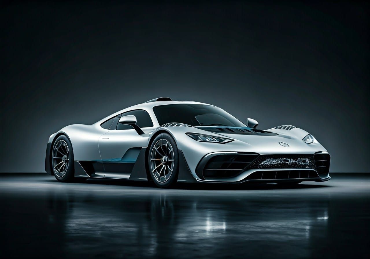 Mercedes-AMG One Showroom: Hyperrealistic Digital Art
