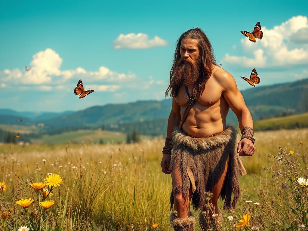 Paleolithic Spring in Hyperrealistic Style
