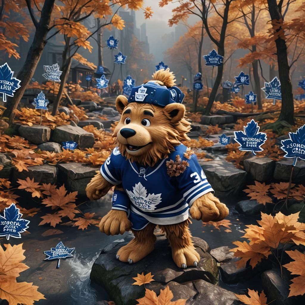 Toronto Maple Leafs Mascot: Detailed Matte Painting