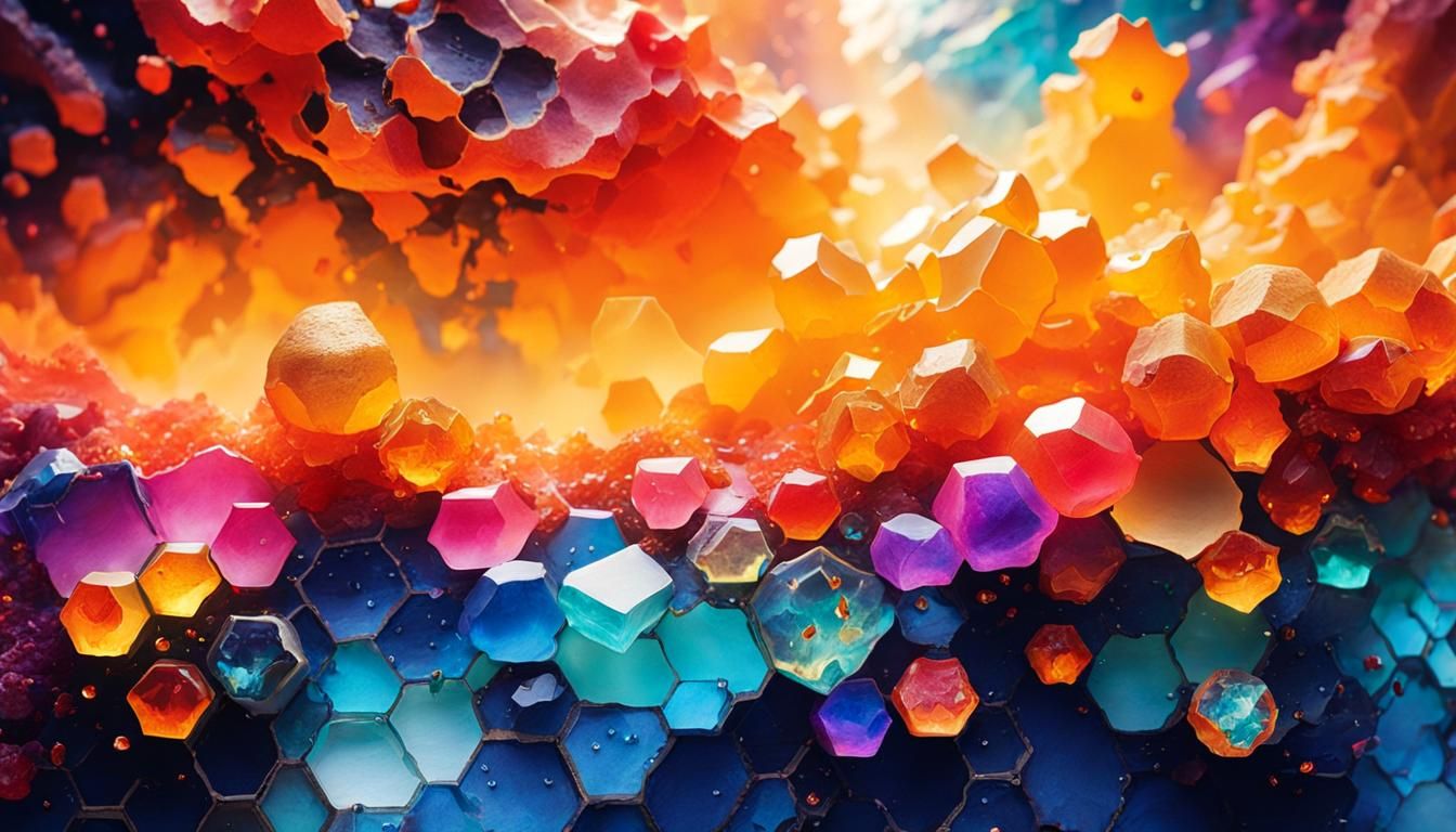 Vibrant Collage Art of Earth's Crust