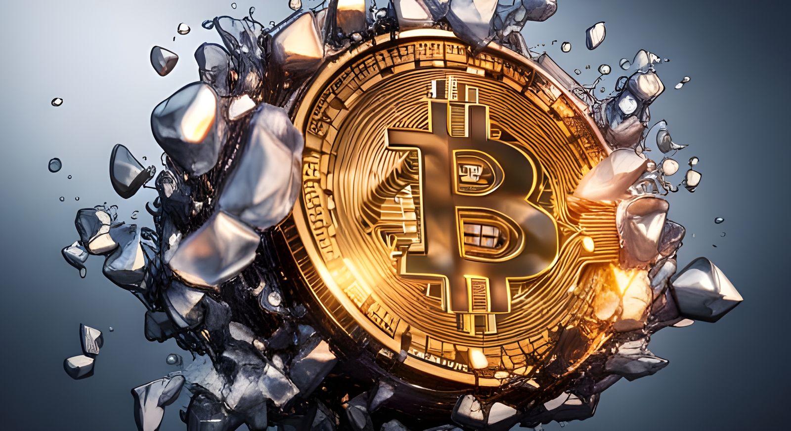 Bitcoin Ascending Among Diamonds and Shattered Glass