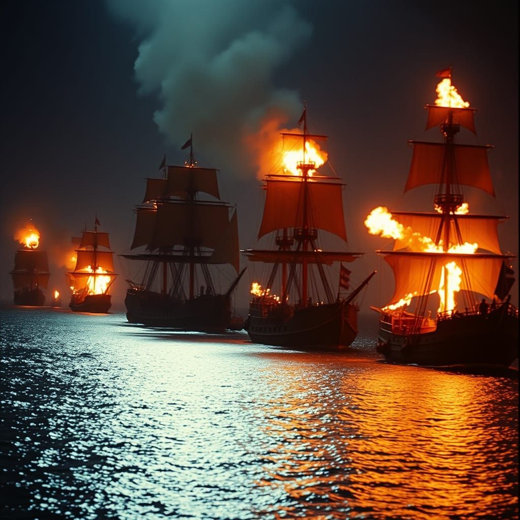 Naval Inferno on Open Water
