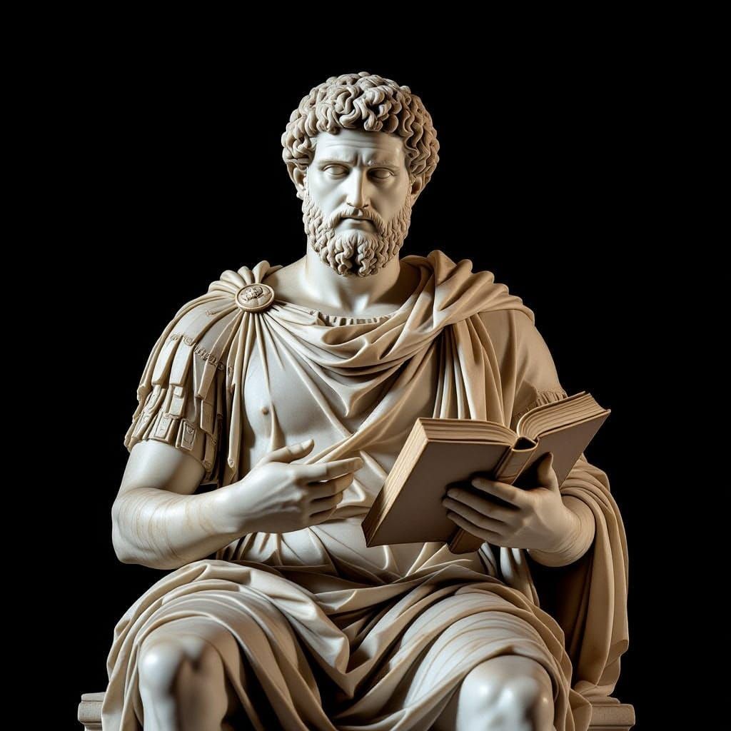 Roman Statue of Seneca, Neo-Classical Style