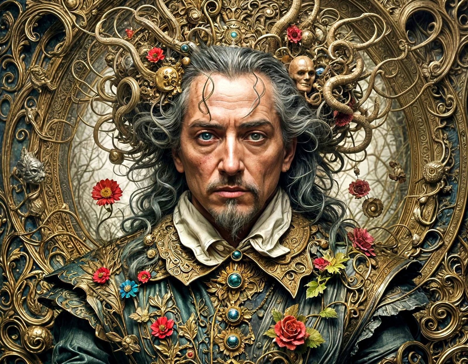 Surreal Portrait: Fairytale Fantasy Romance Illustration