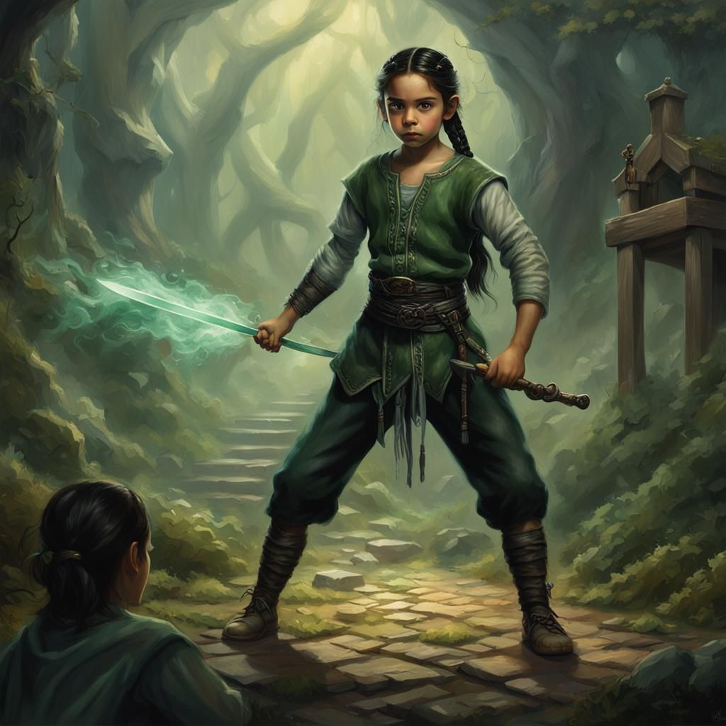 Halfling Warrior in Moody, Hyperrealistic Fantasy Art