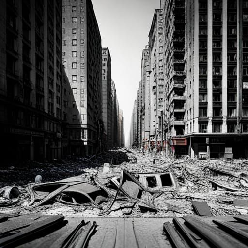 Atomic Aftermath: Abandoned City in Hyperdetail