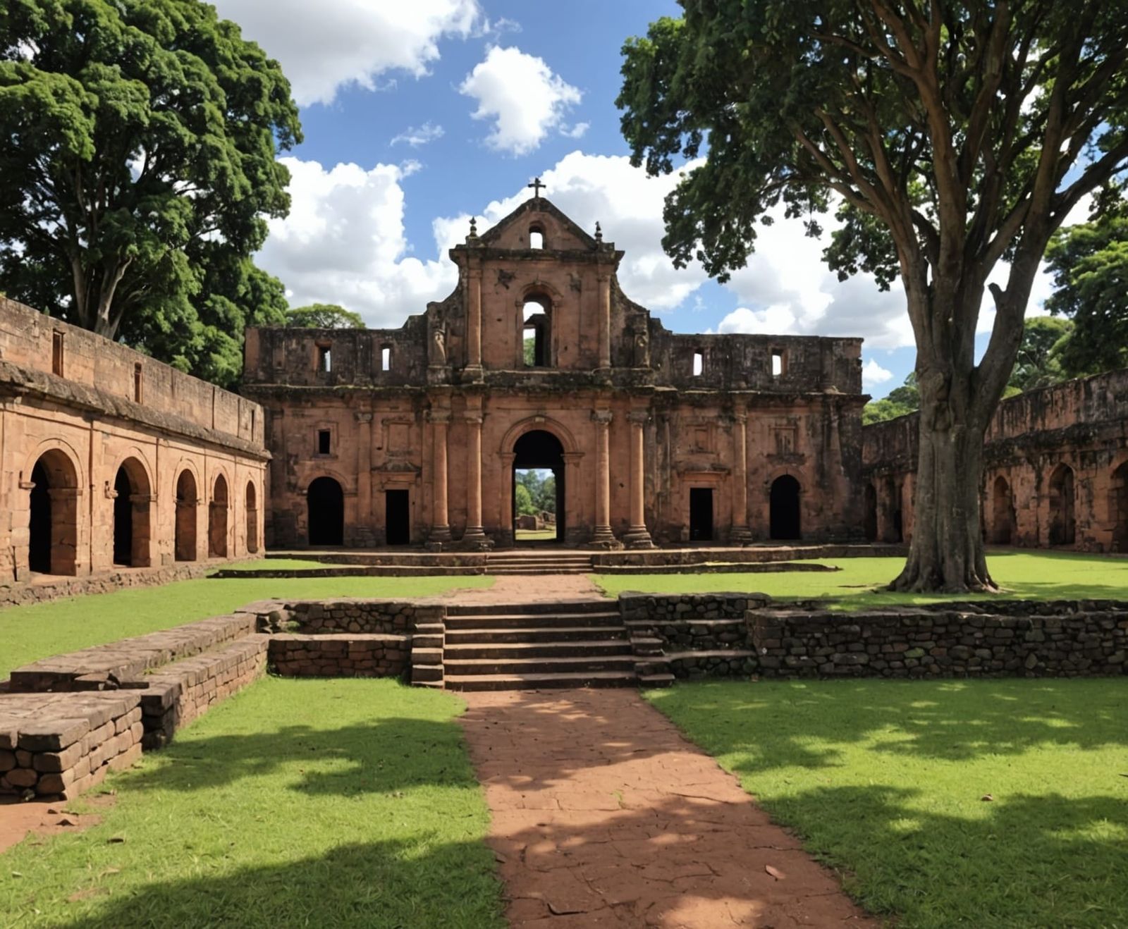 Guarani Ruins in Jesuit Missions Style