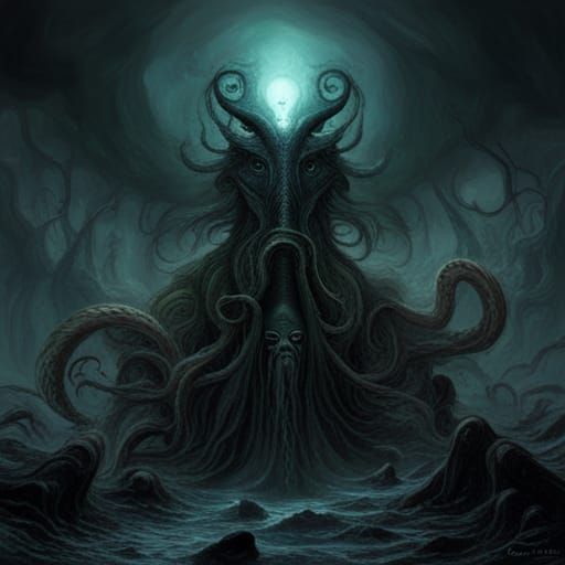 High Gothic Horror Cthulhu God