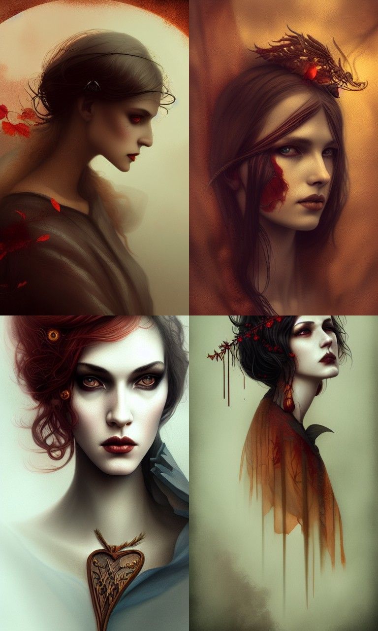 Gothic Portrait of Androgynous Joan of Arc