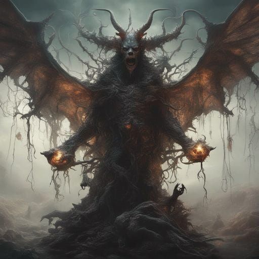 Dark Fantasy Demon of Light Masterpiece