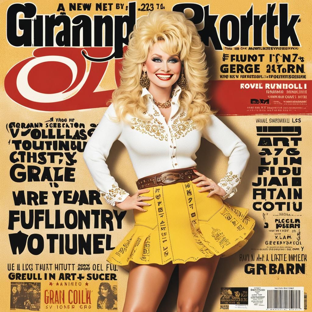 Magazine Cover: Young Dolly Parton, Digital Art