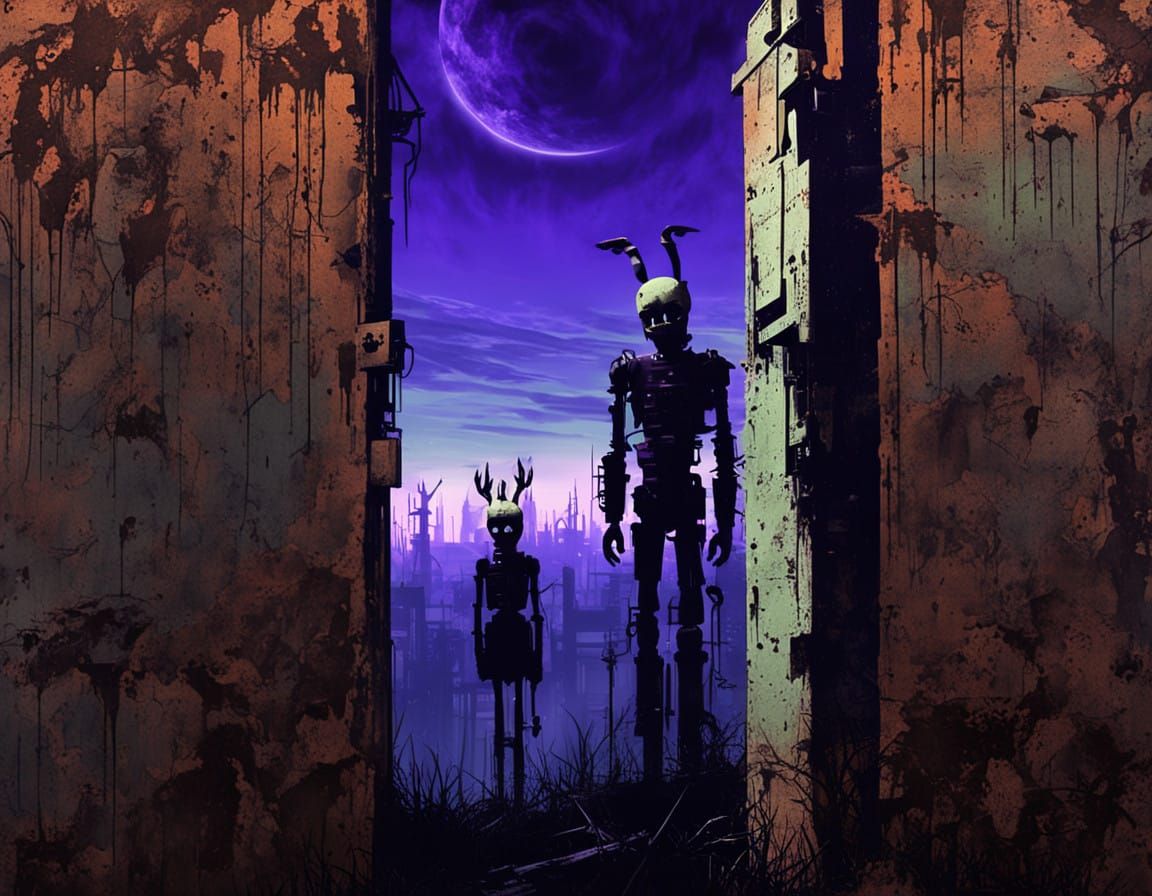 Haunting Industrial Nightmare: Springtrap's Descent into Met...