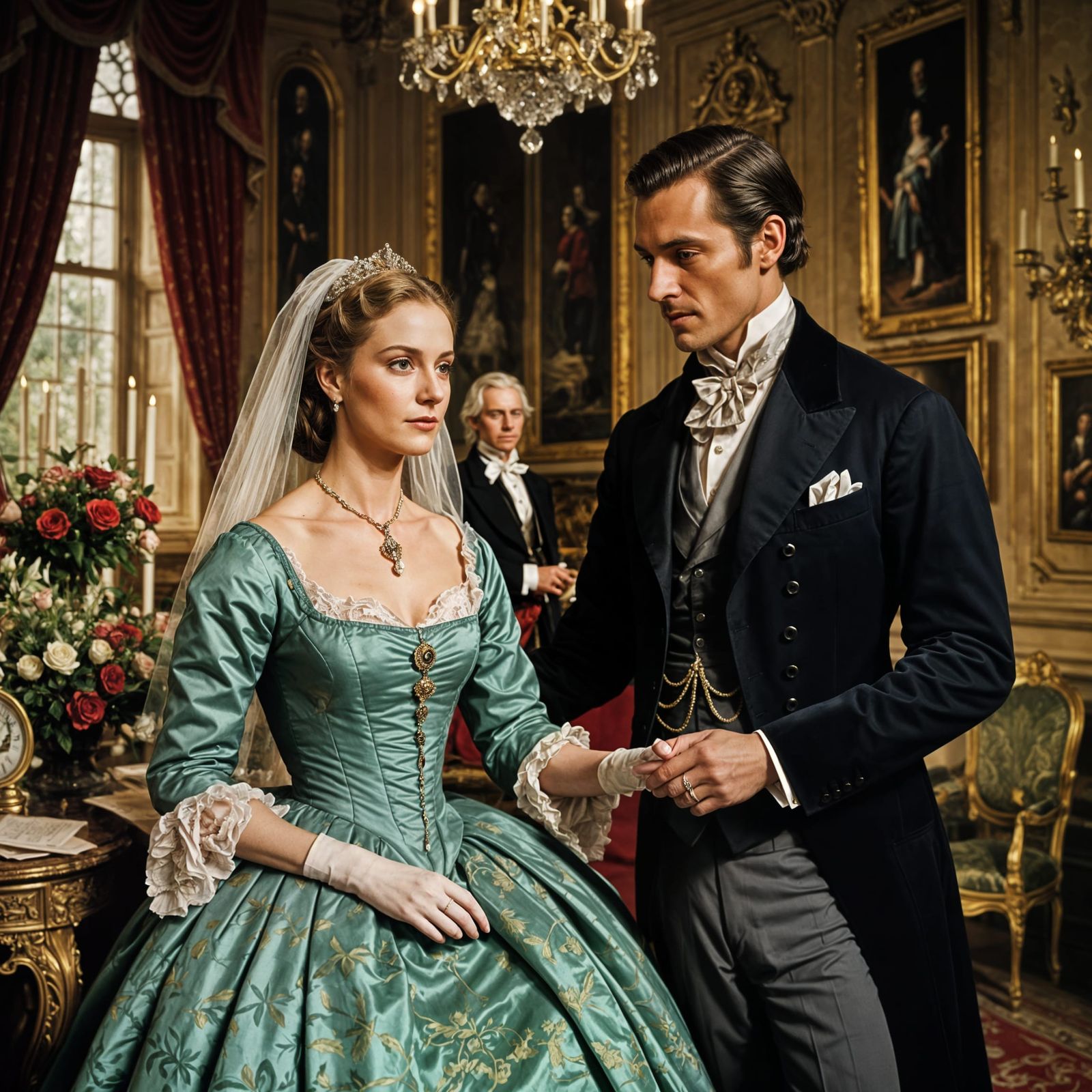 Love in the Light of Dawn: A Modern Abstract Depiction