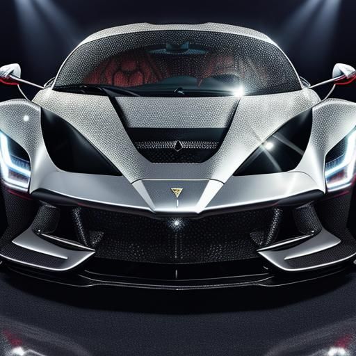Diamond-Encrusted LaFerrari in Modern Showroom