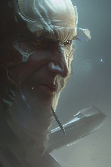 Noble Deaf Villain: Hyperdetailed RPG Portrait