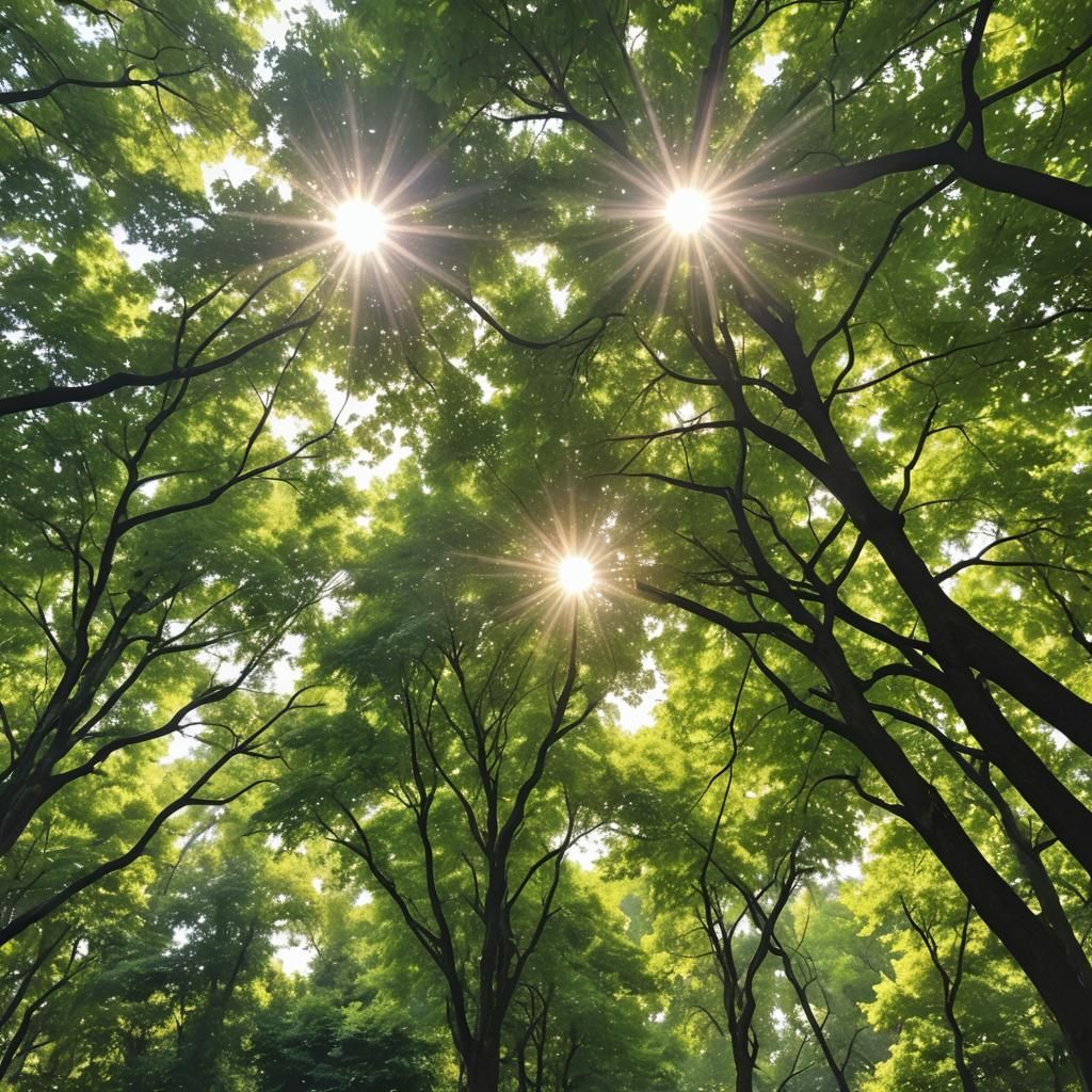Sunshine and Leaves: A Soft Focus Summer Scene