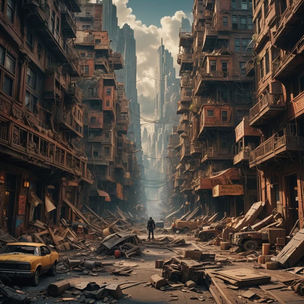 Ripped American: A Cinematic Digital Painting