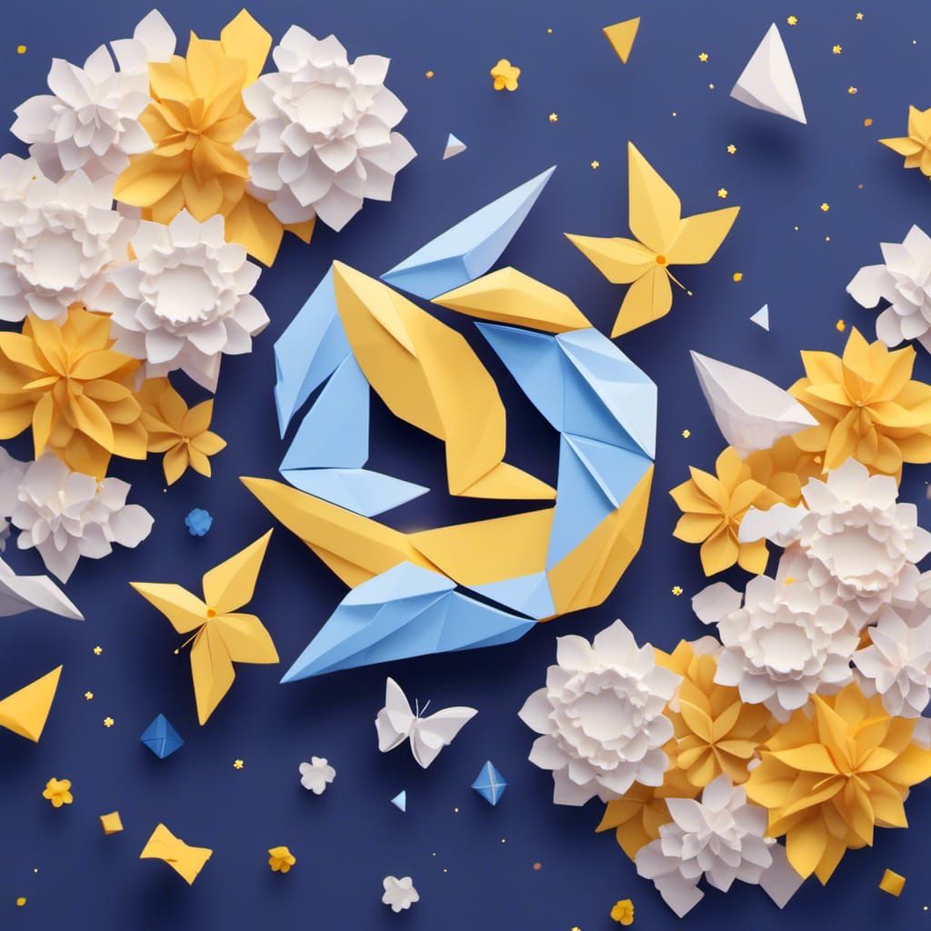 Origami Logo Design for Magic Clear Laundry