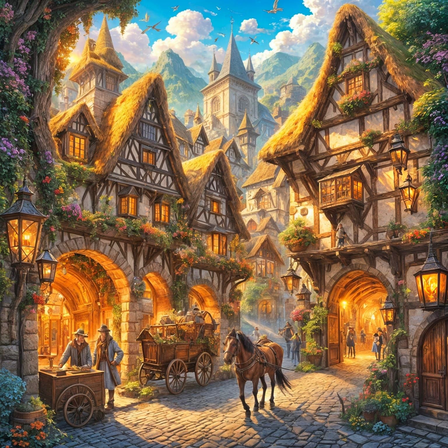 Scientist's Portal to Medieval Village