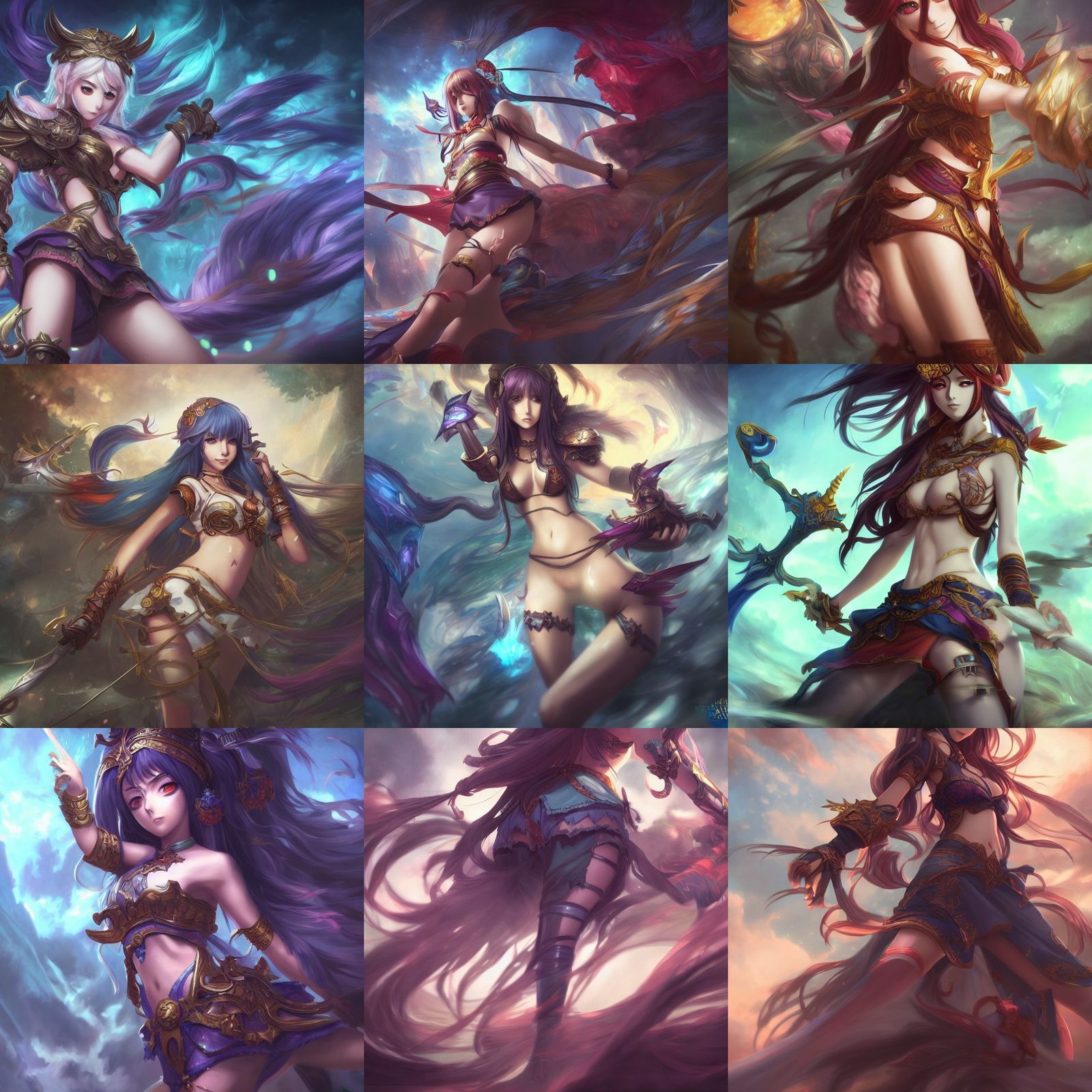 Anime Style Pinup: League of Legends Inspired Art