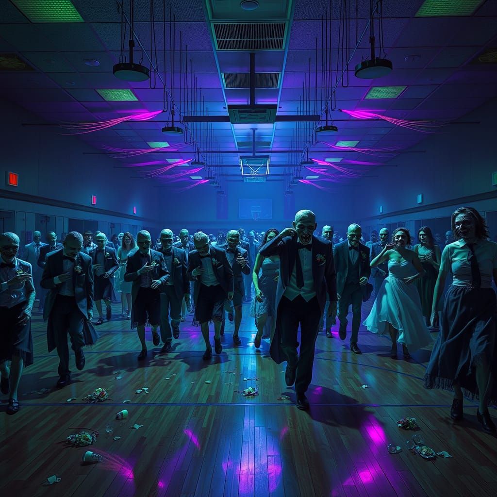 Zombie Prom Night Horror Concept Art