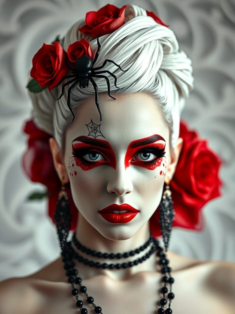 Lady Gaga in Futuristic Film Noir Portrait