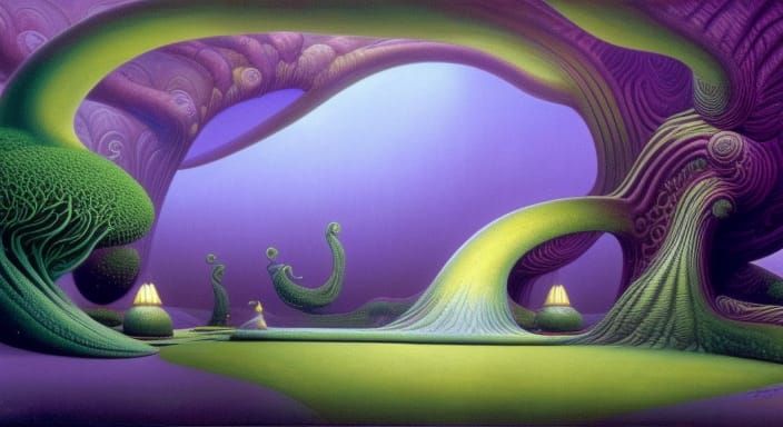 Mystical Dreamscape with Dynamic Lighting