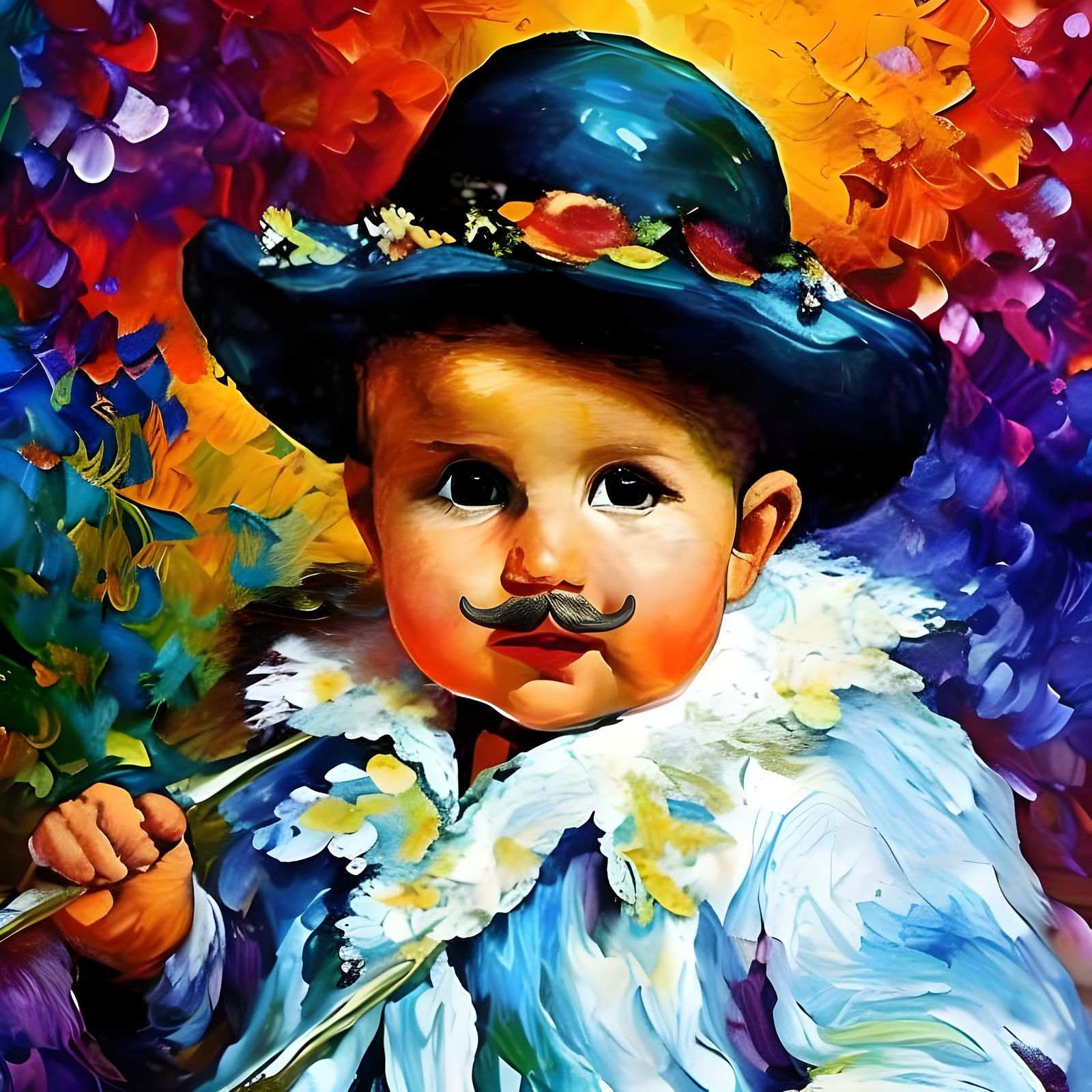 Baby With a Mustache