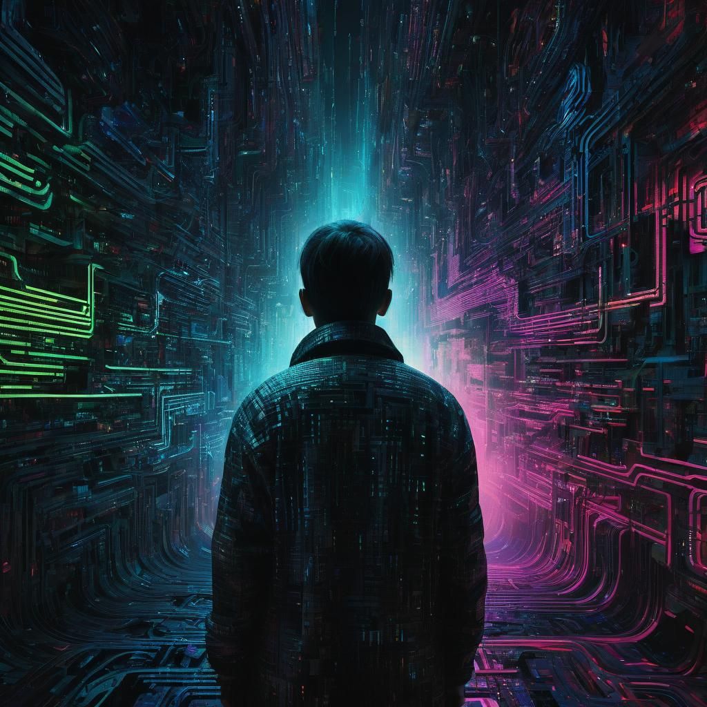 Ominous Holographic Labyrinth of Fractured Code