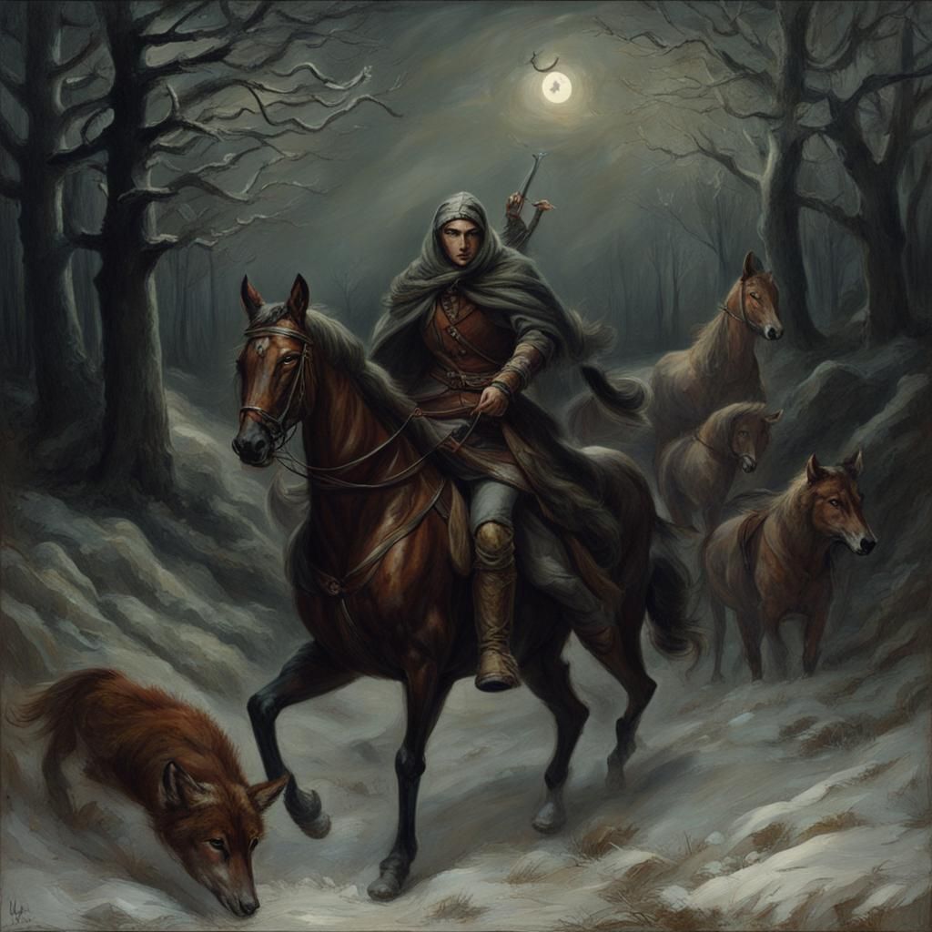The Wild Hunt on a Cold Autumn Night