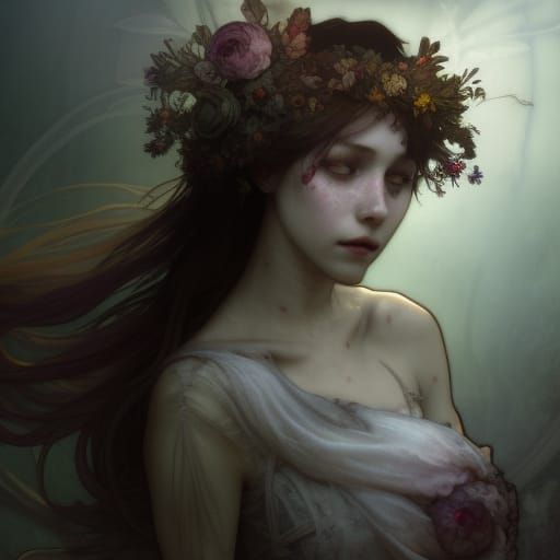 Bloody Ghost Bride Haunting Abandoned Church