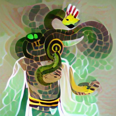 Majestic World Serpent: A Powerful Snake God