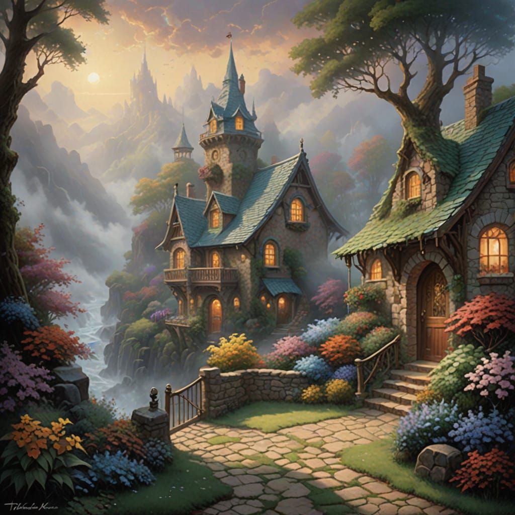 Ethereal Fantasy in Whimsical Hyperdetail