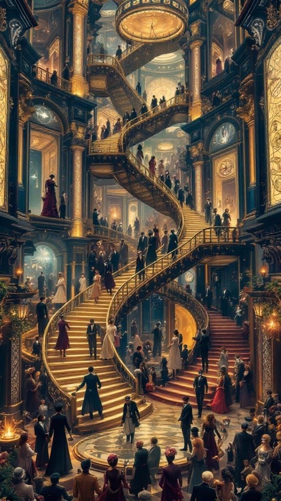 Masquerade in Vibrant Deception