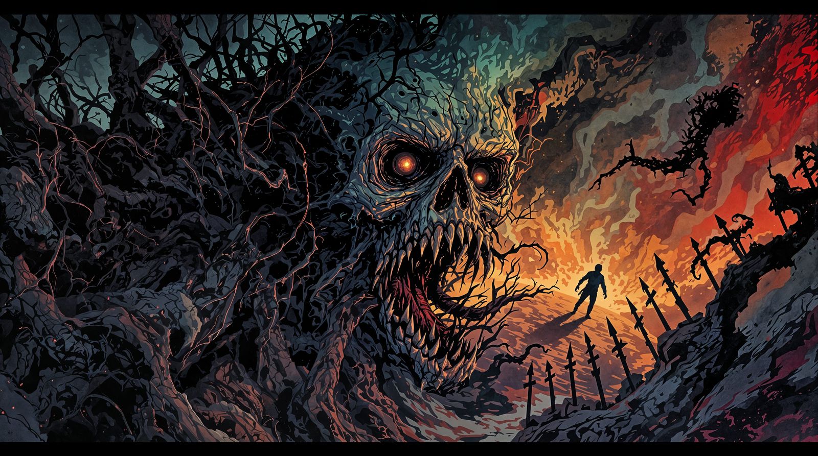 Ethereal Horror Masterpiece in Dark, Ultrafine Details