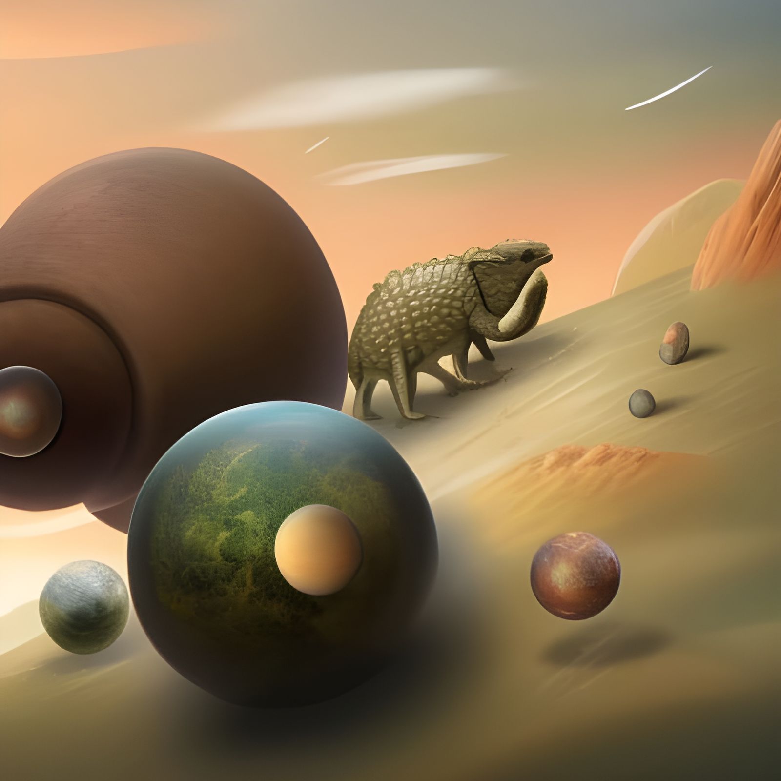 Prehistoric Planet Nine: A Sci-Fi Landscape