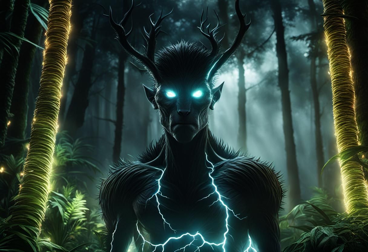 Dark Jungle Draug with Dynamic Lighting