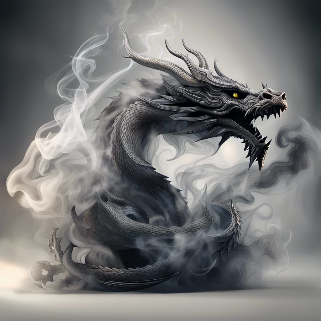 Smokey Dragon: A Hyperdetailed Creation