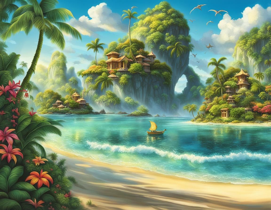 Fantasy Island Postcard: Greetings from Paradise