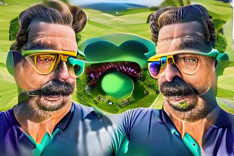 Cthulhu and Ned Flanders Play Golf